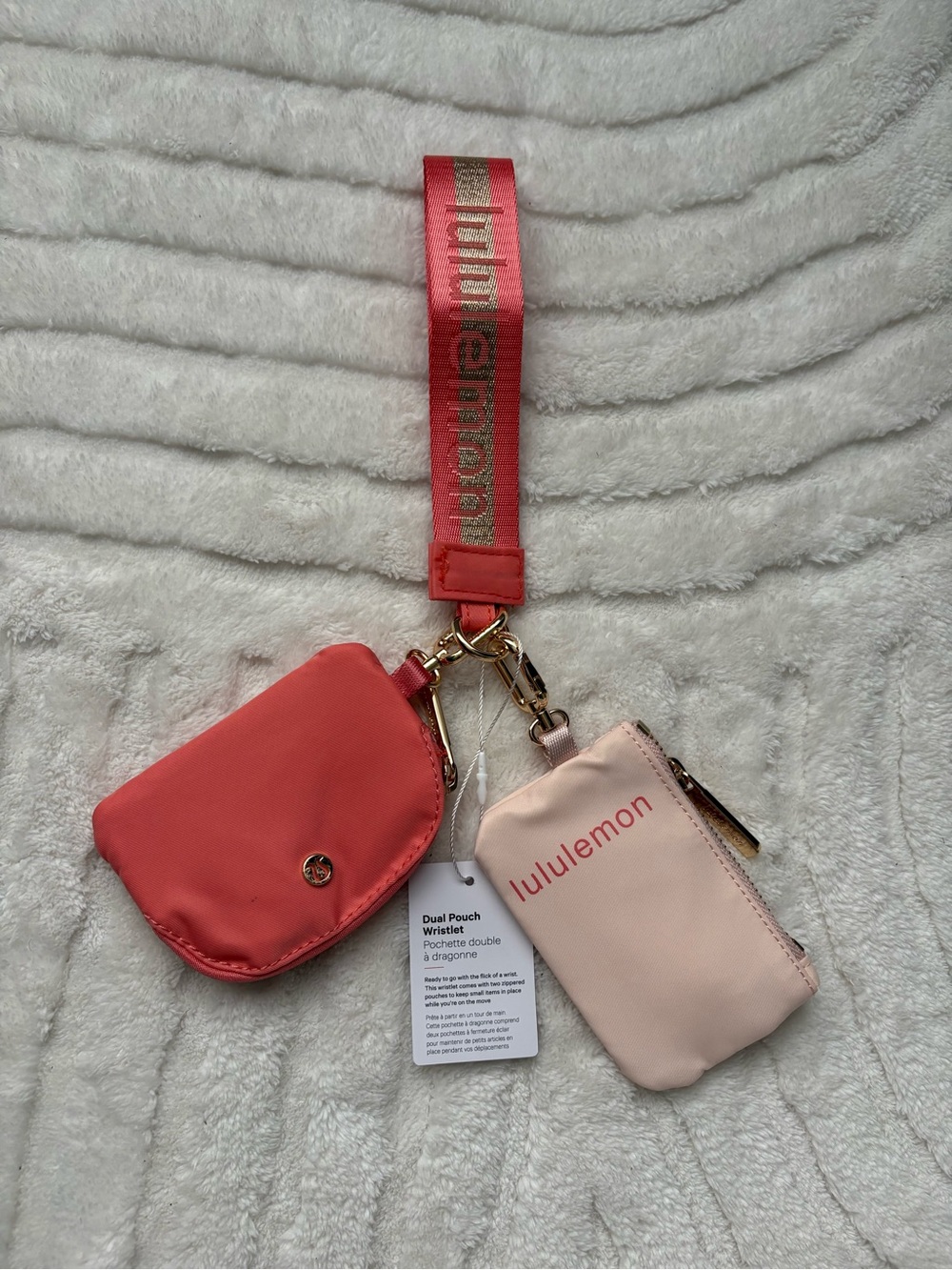lululemon athletica Coral Key & Card Holder Set